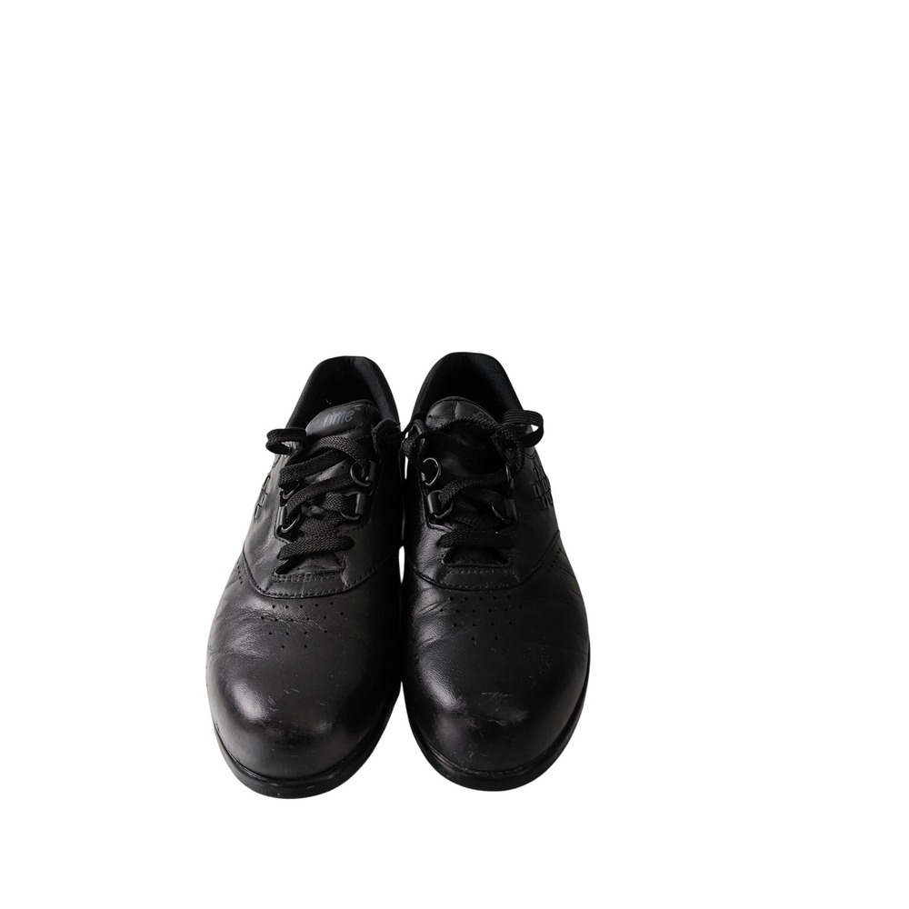 SAS Free Time Womens 7.5 M Black Leather Walking Shoes Comfort Sneakers USA Made